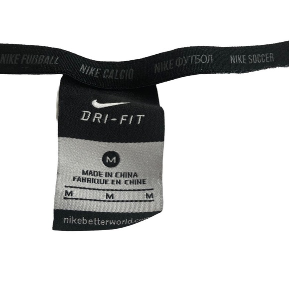 Nike Soccer DriFit Tee Men M White with Skull and Birds Short Sleeve Crew Neck - Picture 5 of 7